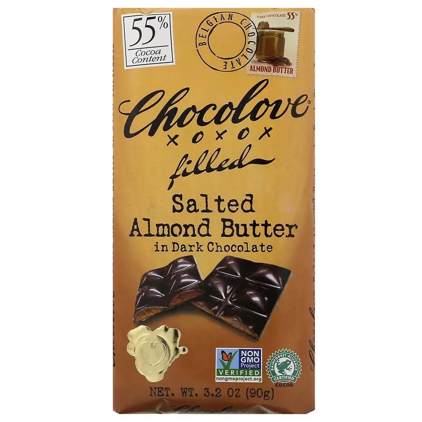 Chocolove Salted Almond Butter In Dark Chocolate