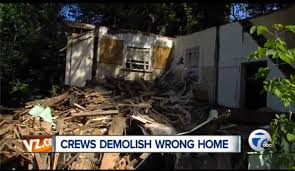 Wrong House Demolished In Michigan After Man.