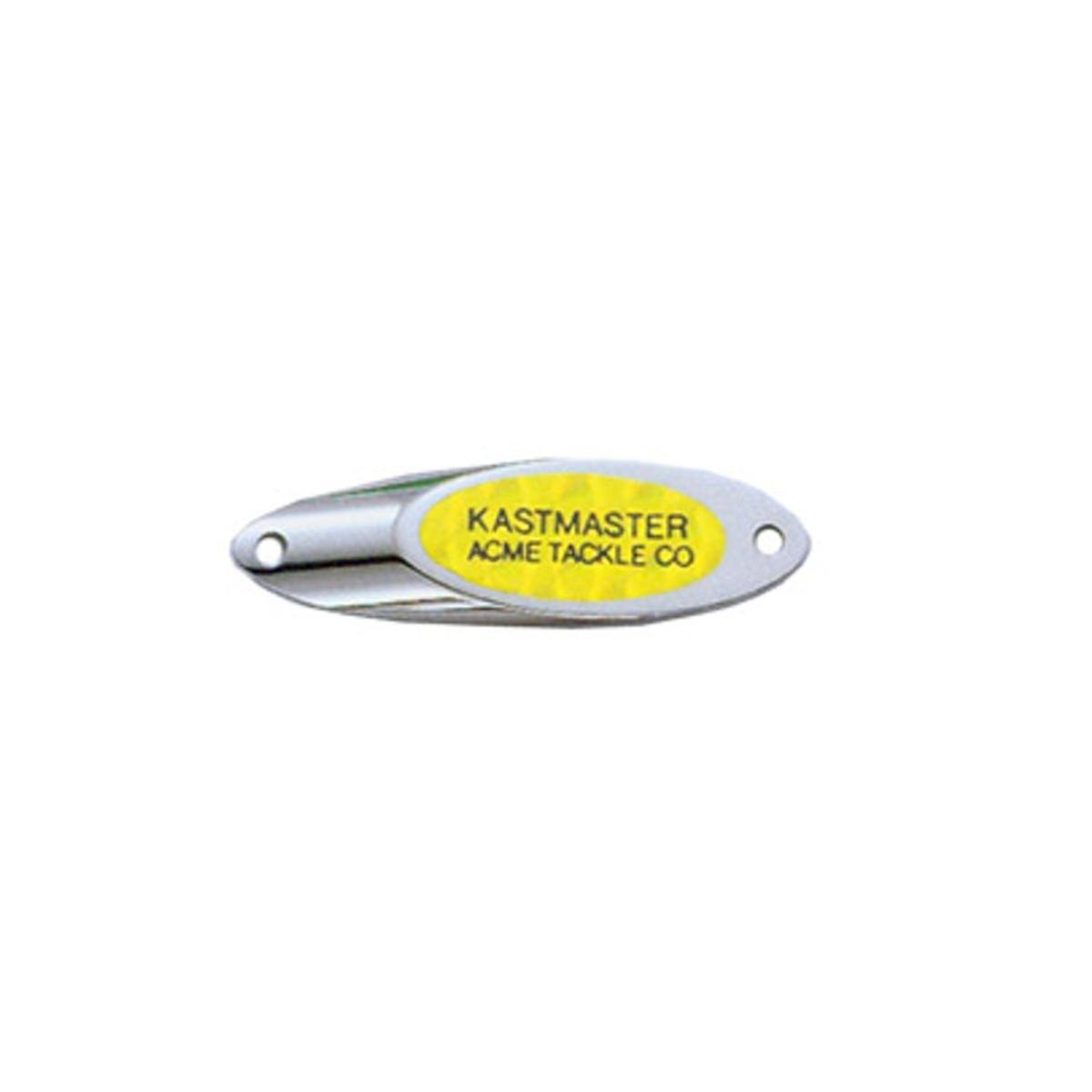 Acme Kastmaster Lure - with Flash Tape, Chrome Chartreuse, 1/8oz