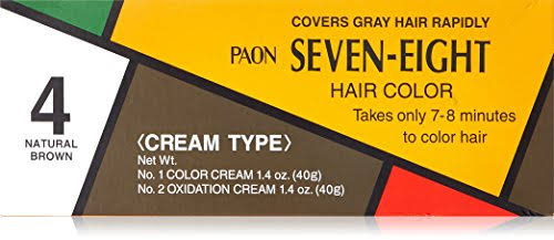 Paon Hair Cream Refill, No. 4 Natural Brown Paon