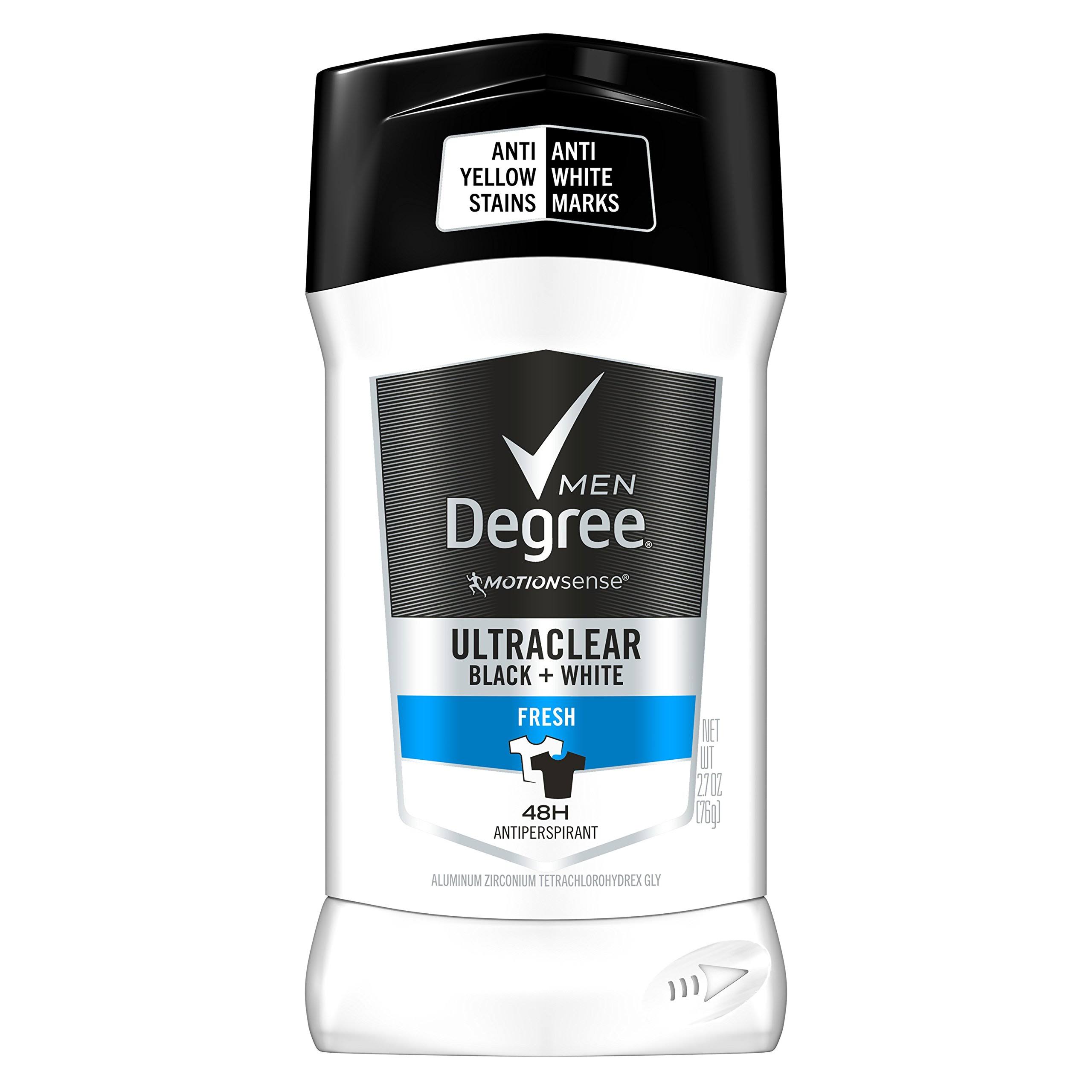 Degree Men Motion Sense Ultraclear Black + White Fresh 48h Antiperspirant