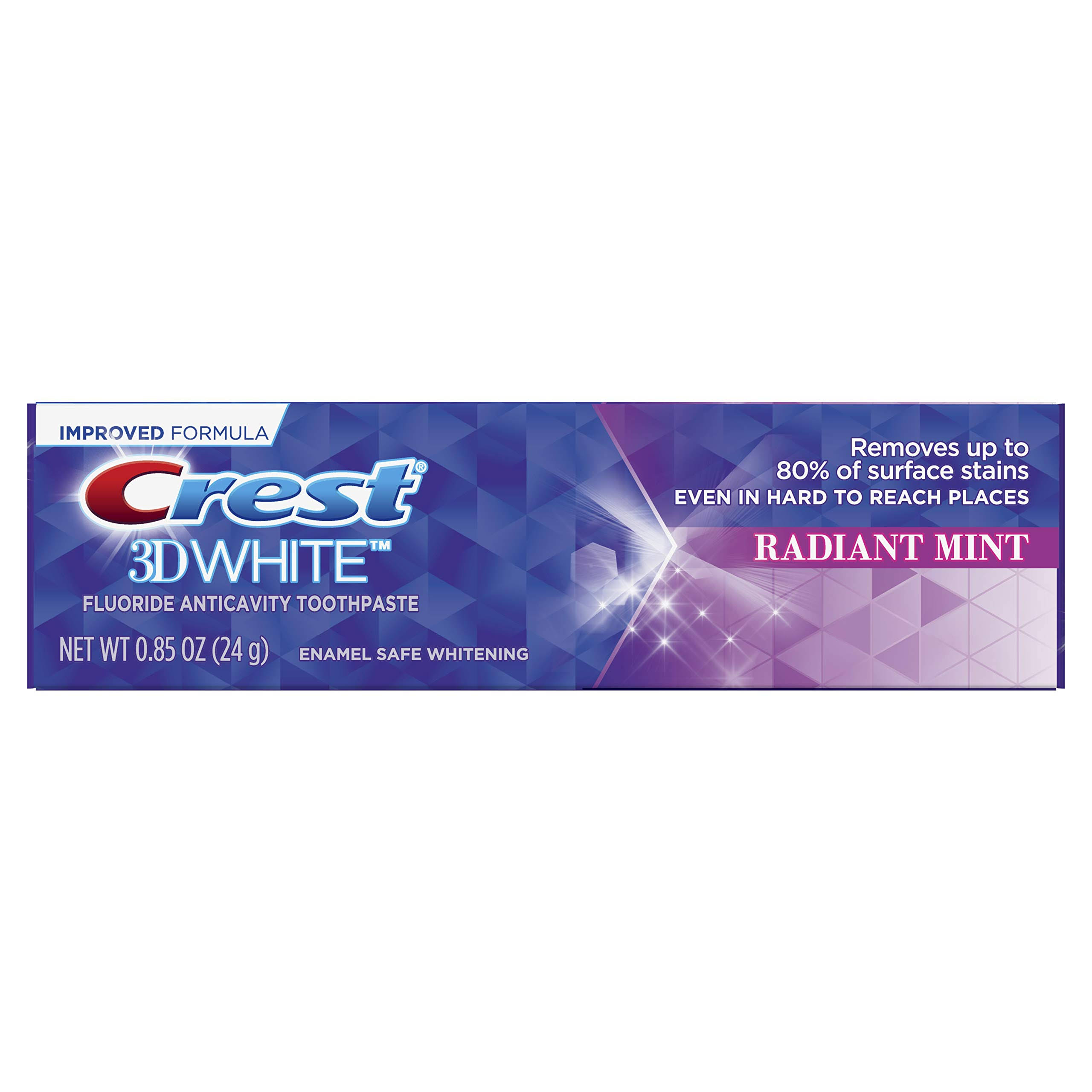 Crest 3D White Vivid Fluoride Anticavity Toothpaste - Radiant Mint, 0.85oz