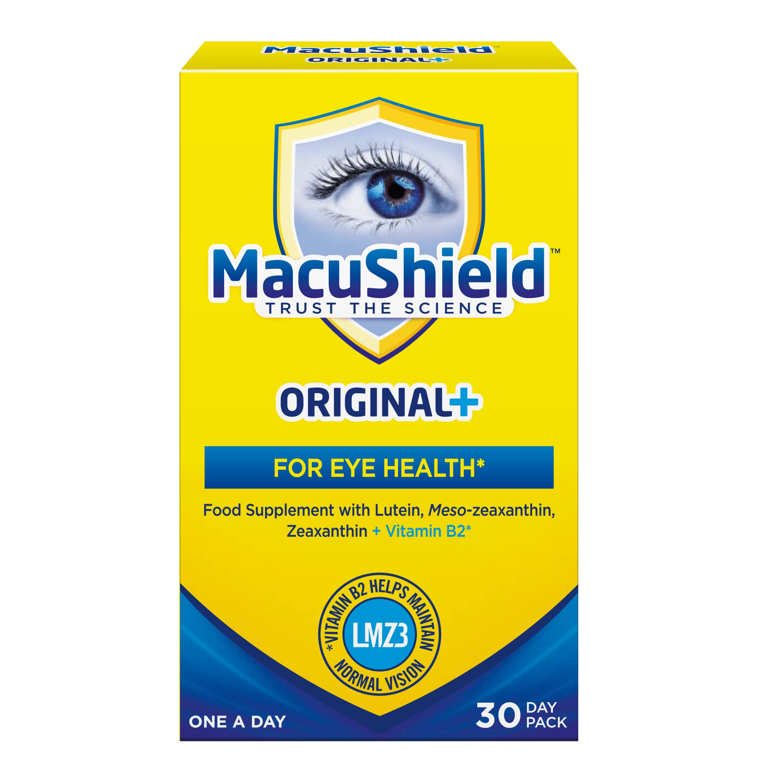 Macushield Original Eye Health 30 Capsules. MacuShield. Vitamins & Minerals. 5036631006499.