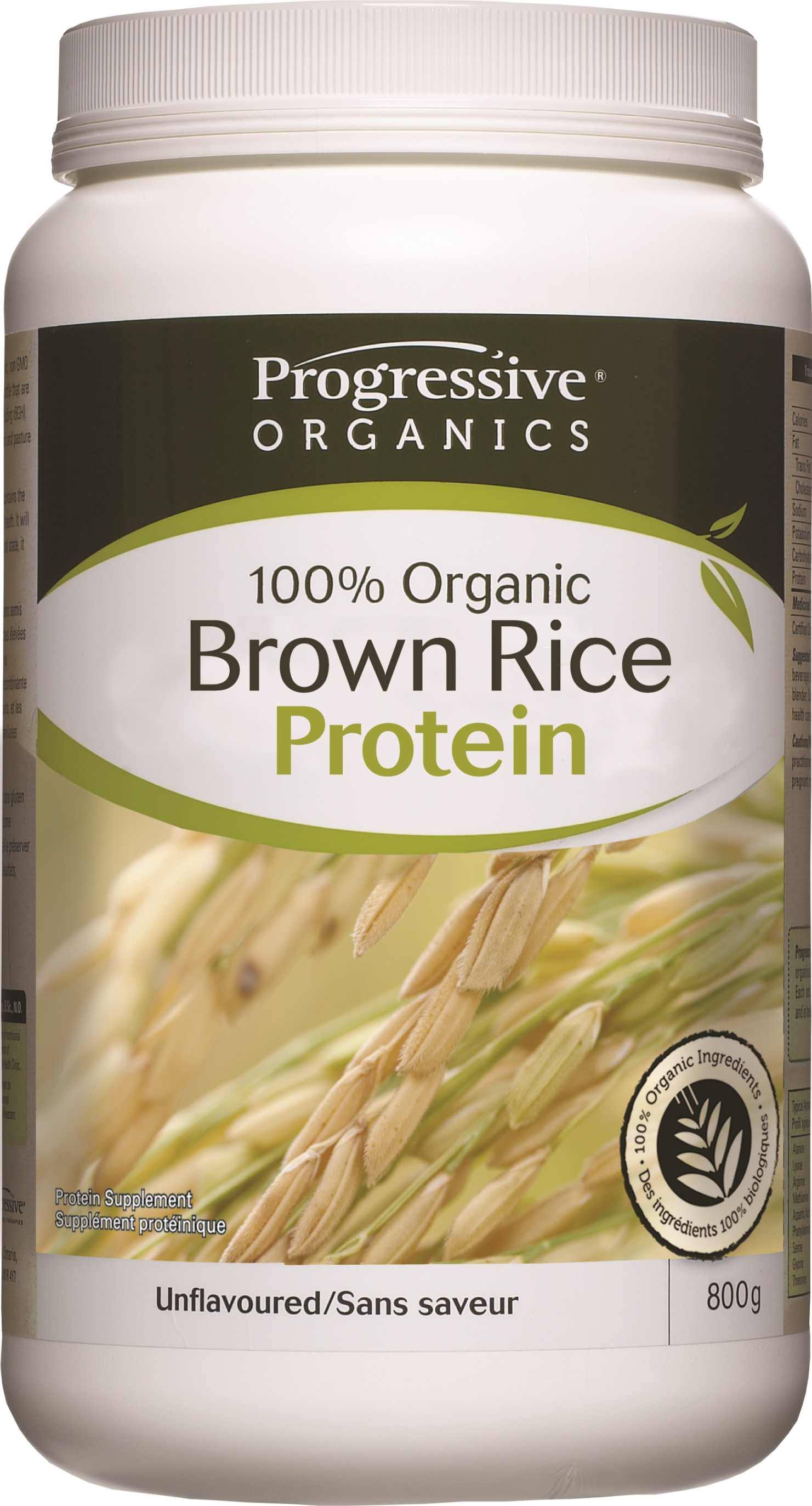 Progressive Organic Brown Rice Protein Unflavoured 800 Grams