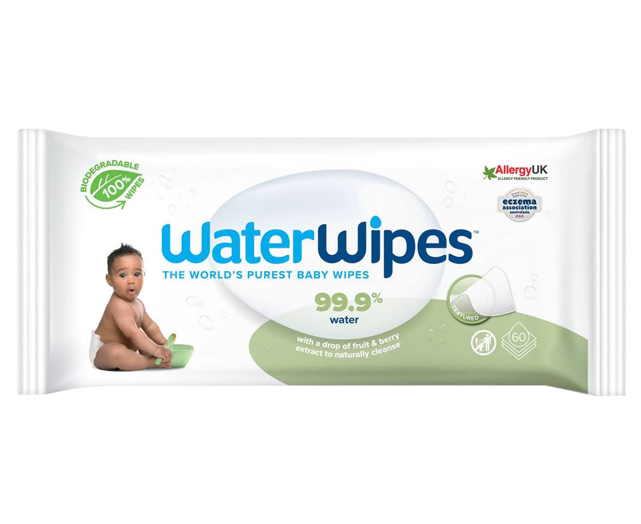 WaterWipes Soapberry Extract Baby Wipes 60 Pack