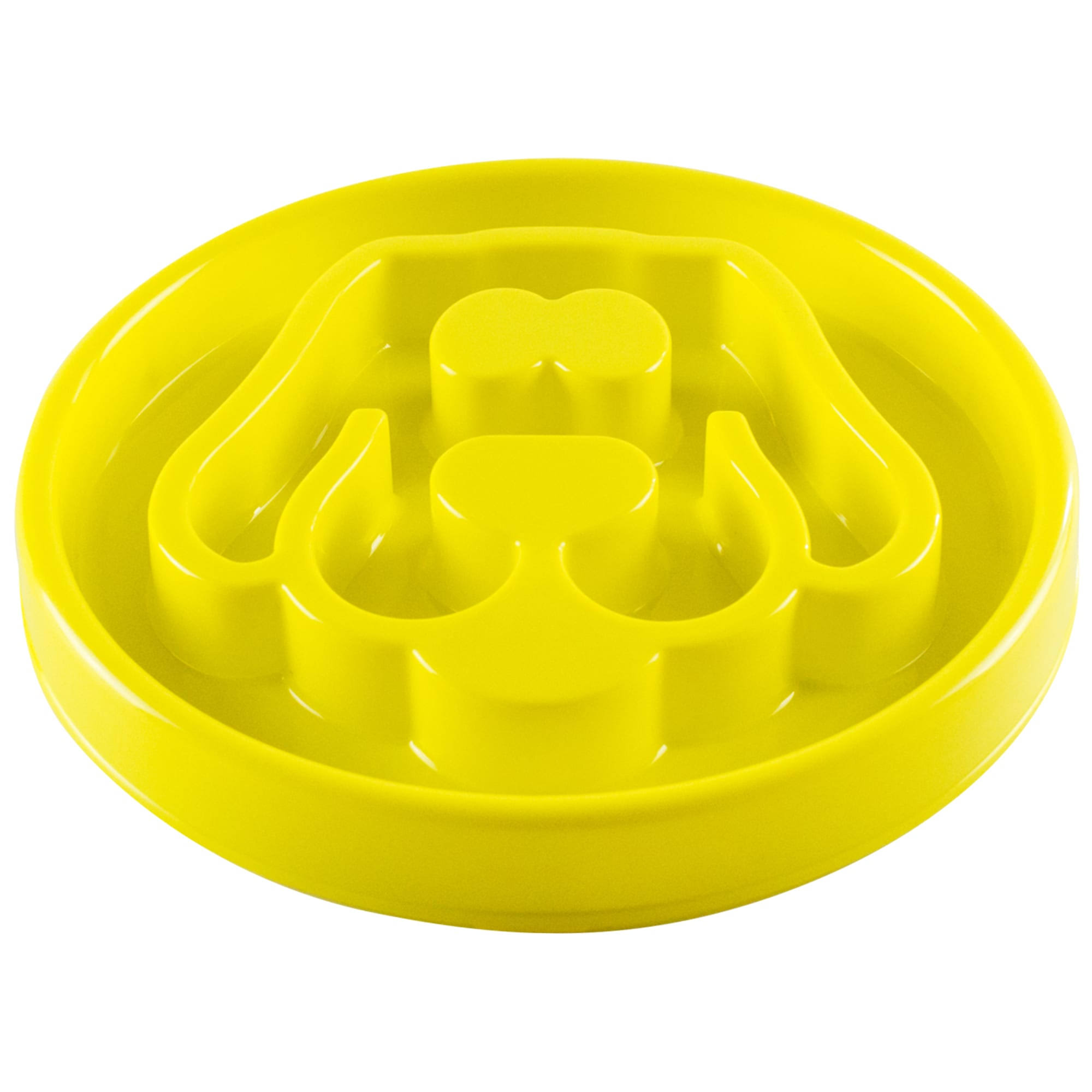 BeOneBreed Yellow Slow Feeder Dog Food Bowl - Small