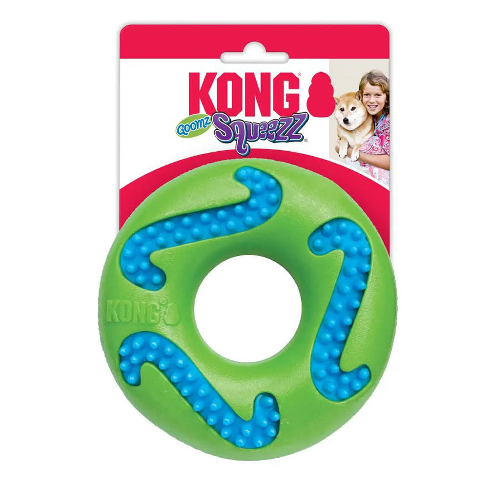 Kong Squeezz Goomz Ring Dog Toy - Medium
