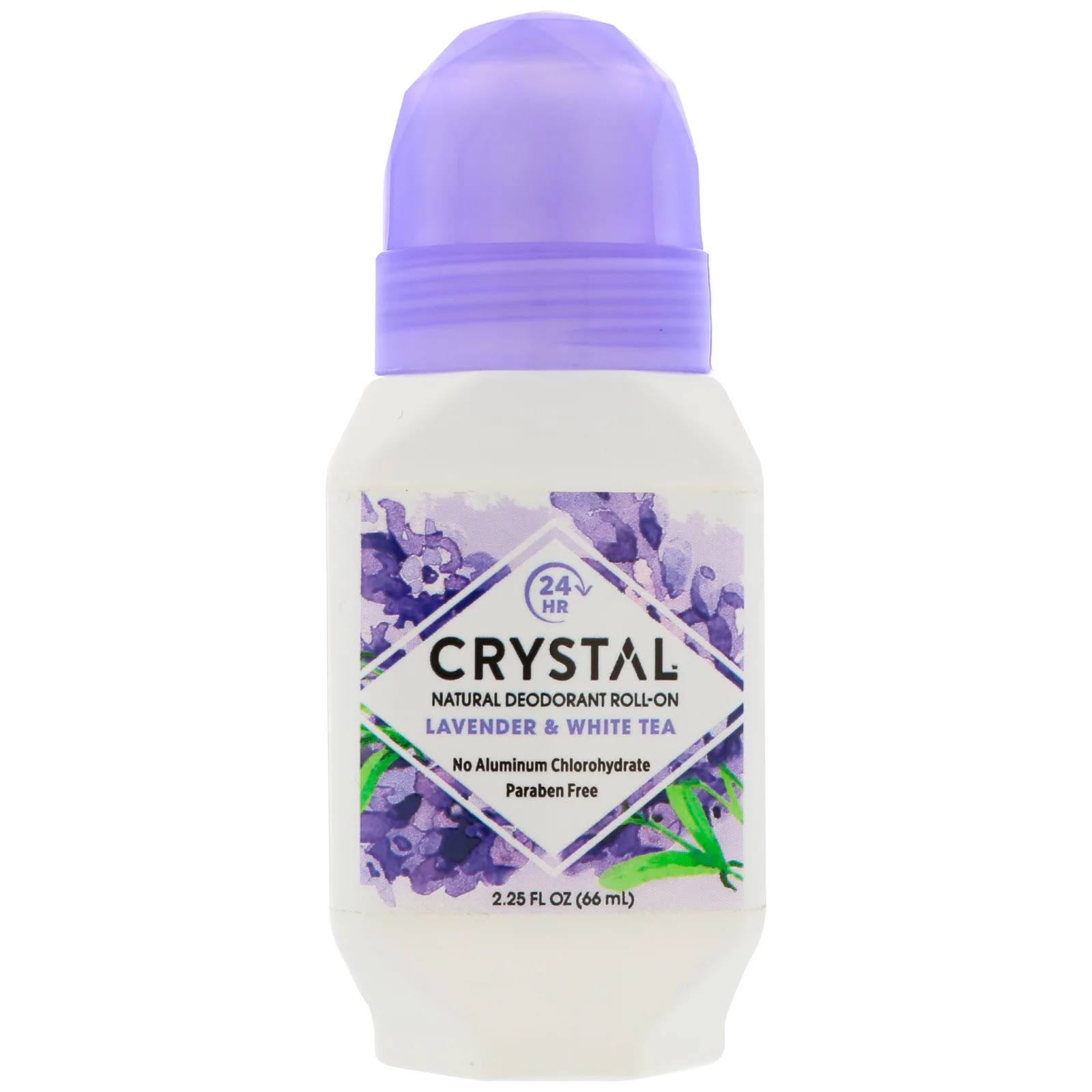 Crystal Essence Mineral Deodorant Roll-On - Lavender & White Tea
