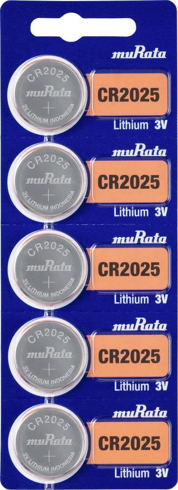 10 Murata CR2025 Lithium Batteries 3V 160 mAh Cell Coin Button Exp 2029 Sony New