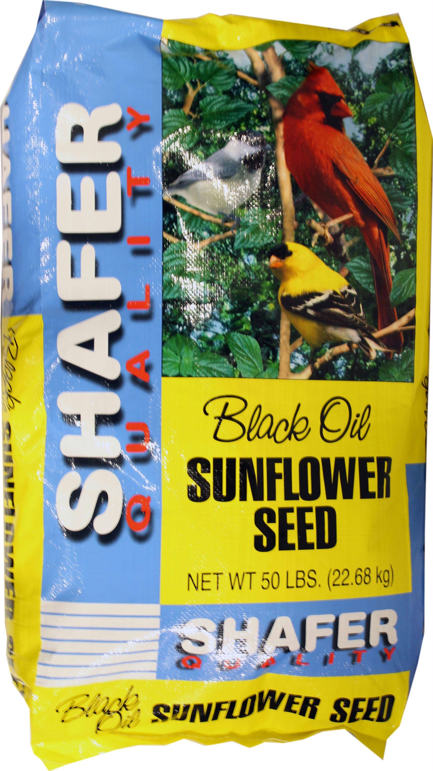 Shafer Black Oil Sunflower Seed Bird Feeds - 50lb