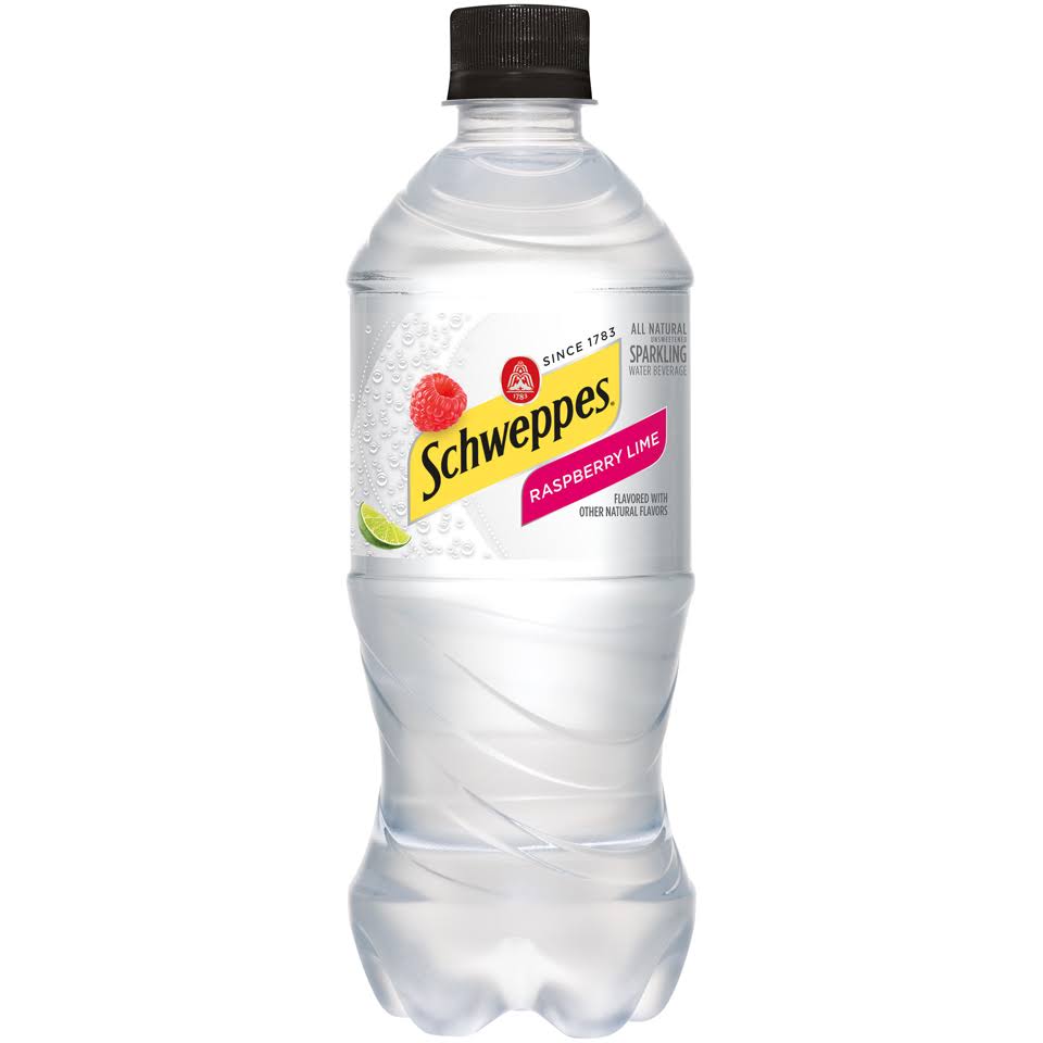Schweppes Sparkling Seltzer Water - Raspberry Lime, 20 fl oz