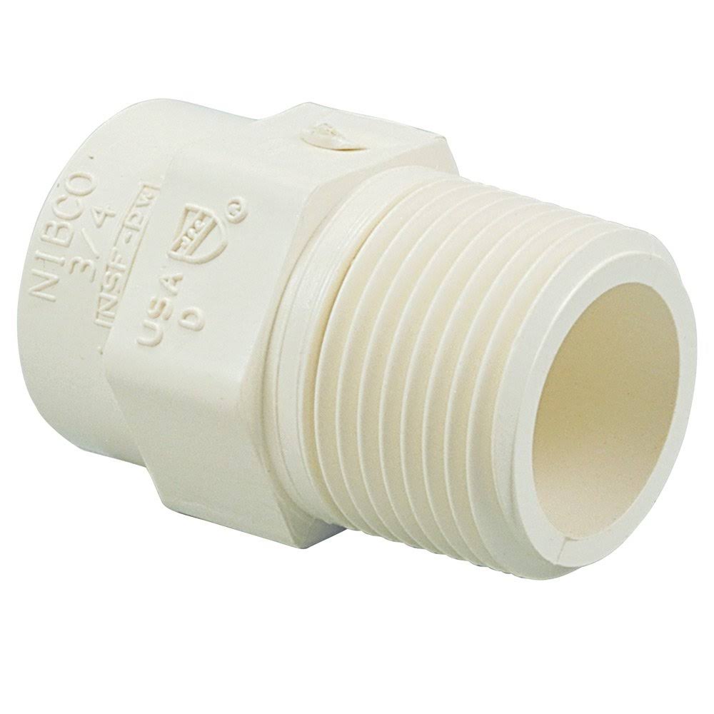 NIBCO 4704 Series CPVC Pipe Fitting Adapter - 3/4"
