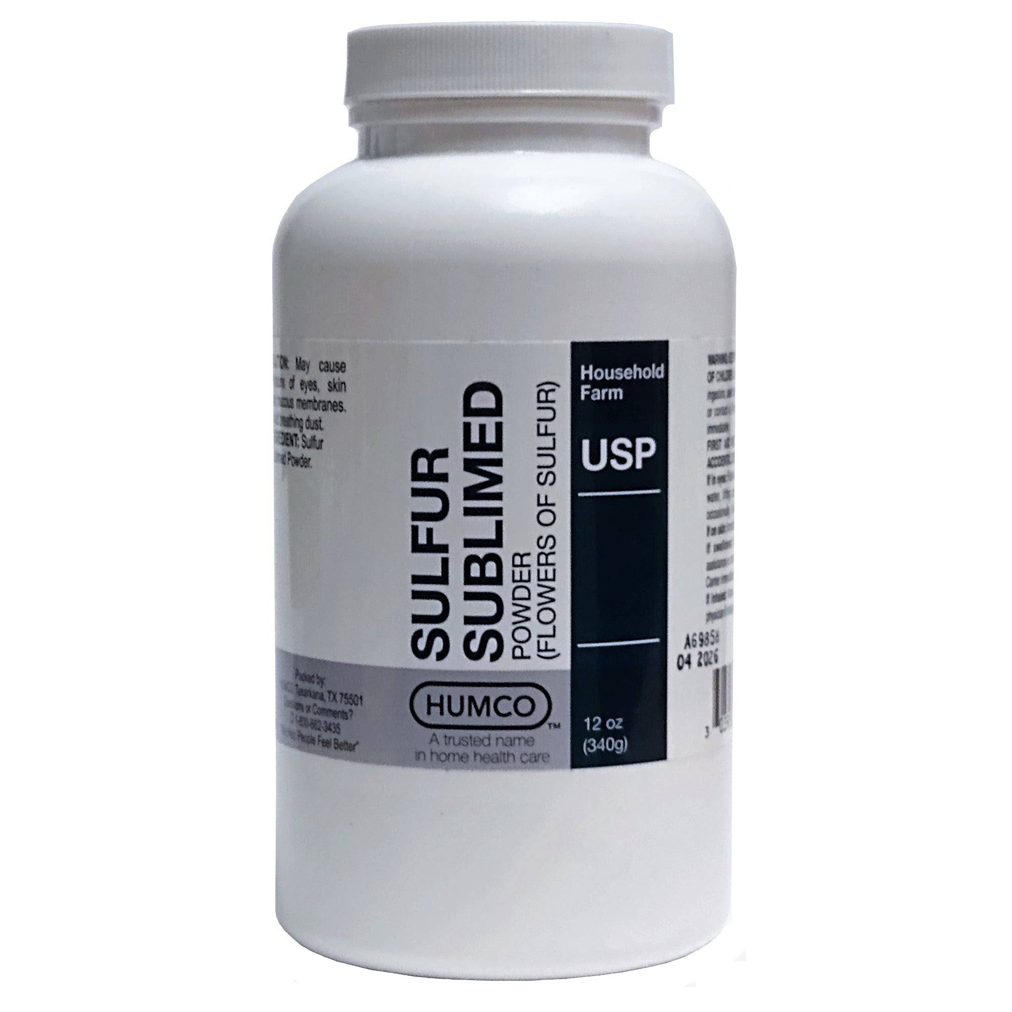 Humco Sulfur Sublimed Powder USP - 12oz