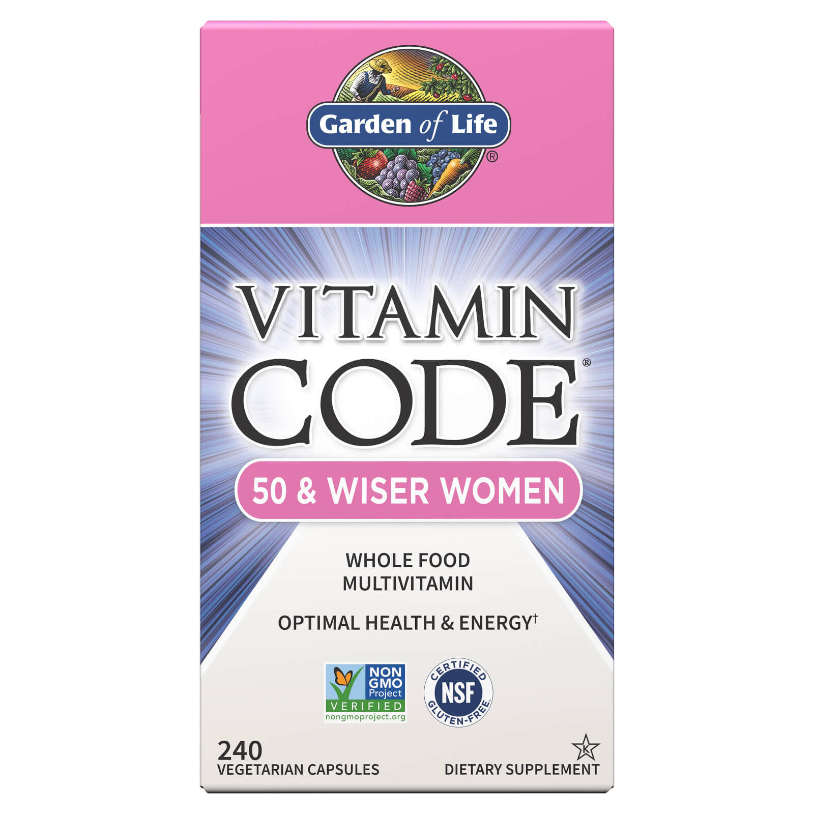 Garden Of Life Vitamin Code Multivitamin - 240 Vegetarian Capsules