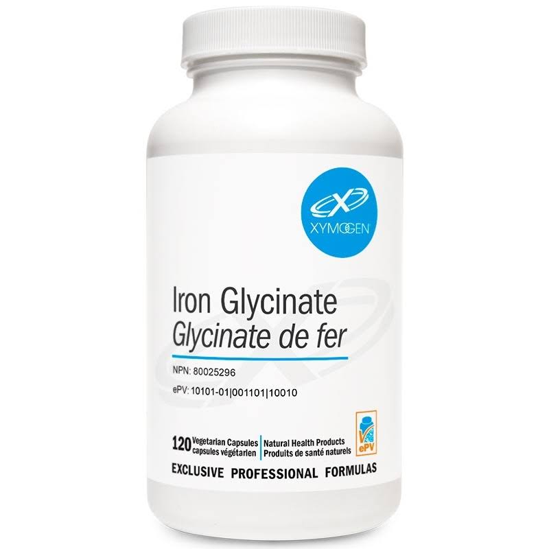 Xymogen Iron Glycinate Supplement - 120 Capsules