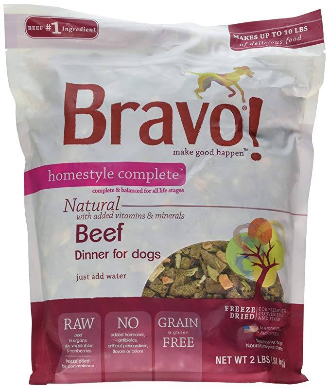 Bravo Homestyle Complete Dinner for Dogs - Beef, 2lb