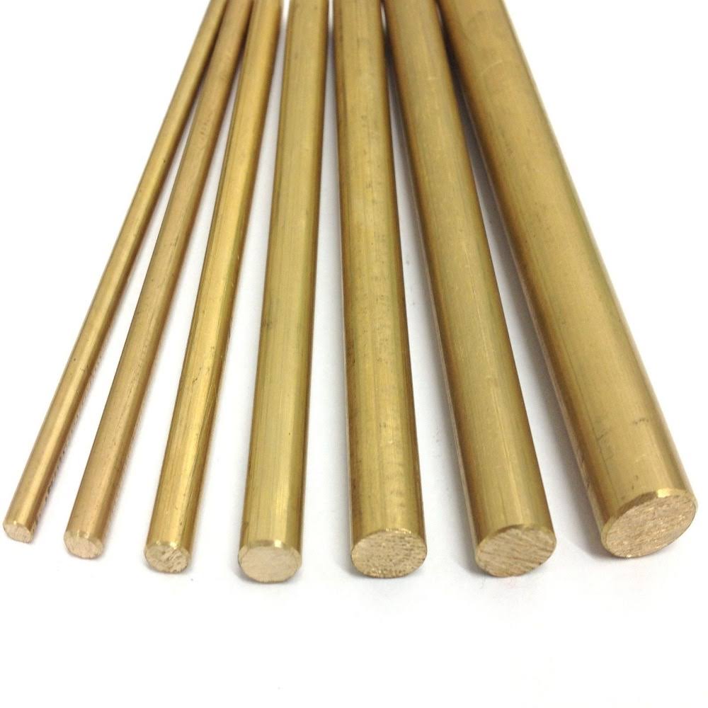 K and S Engineering Solid Brass Rod - 3/32" x 1', Round