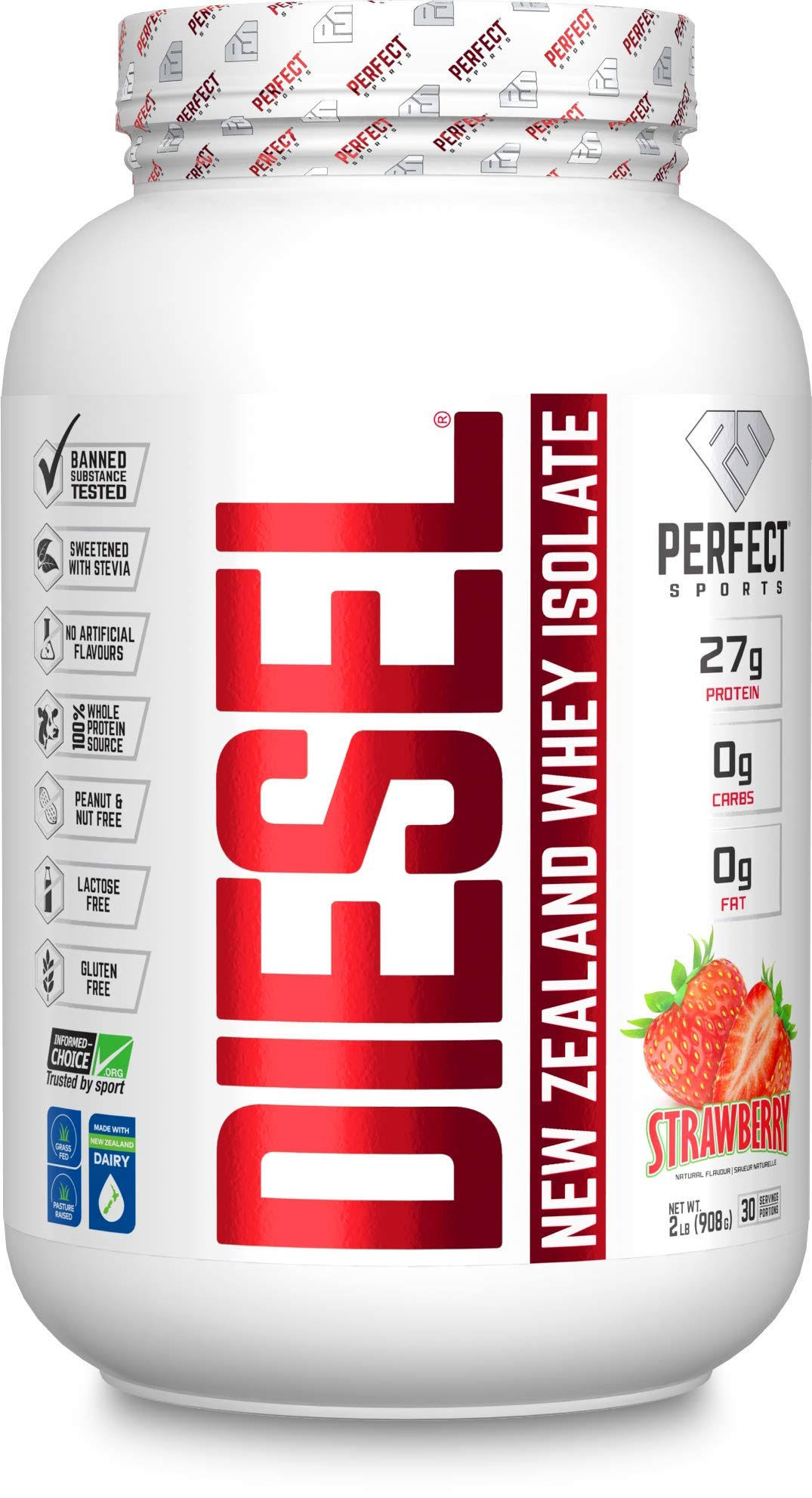 Perfect Sports Diesel 2lbs New Zealand Whey Isolate