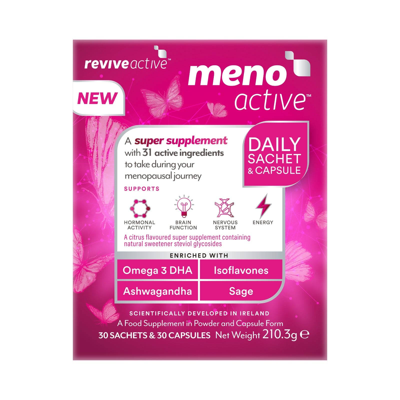 Revive Active Meno Active - 30 Sachets & Capsules - Health Supplement