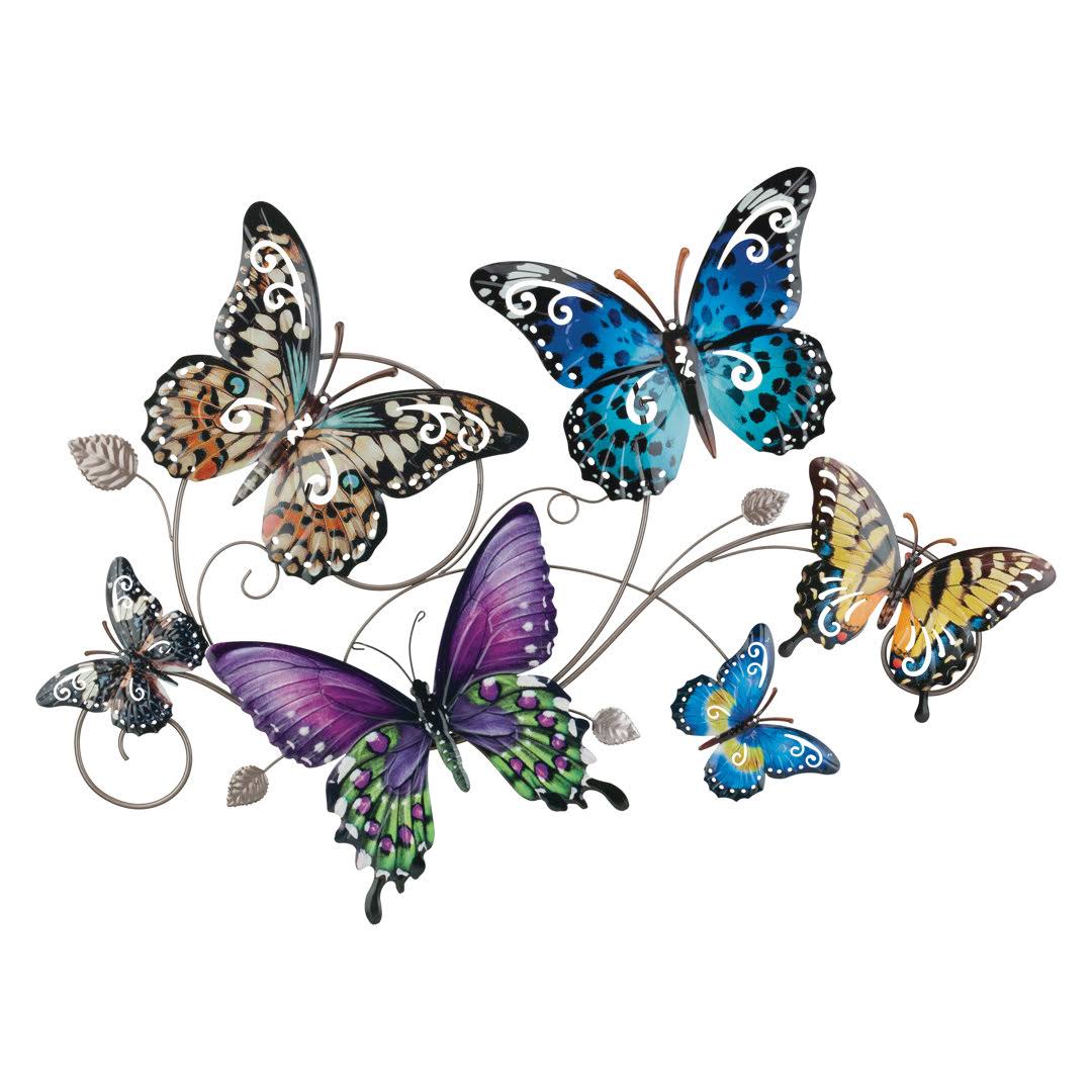 Regal Art & Gift Luster Butterfly Collage Wall Decor - LG Metal