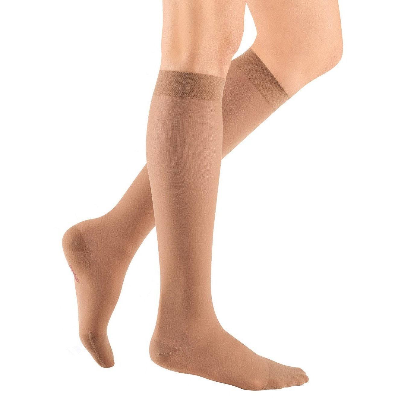 Medi Sheer & Soft Open Toe Knee Highs - 15-20mmHg, Natural Size 2