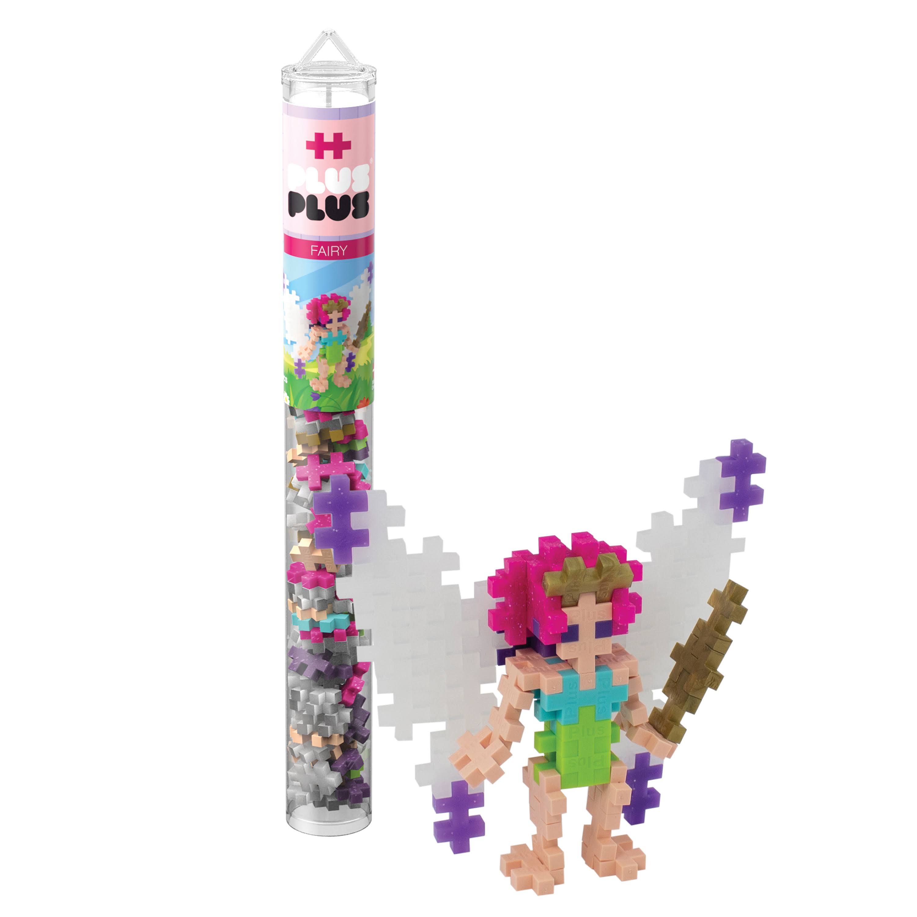Plus Plus - Fairy - 70 Piece Tube, Construction Building Stem/Steam Toy, Mini Puzzle Blocks For Kids