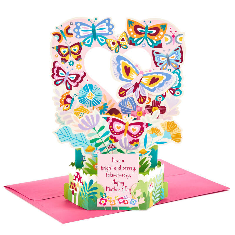 Hallmark Butterflies and Flowers Pop-Up Mother's Day Card