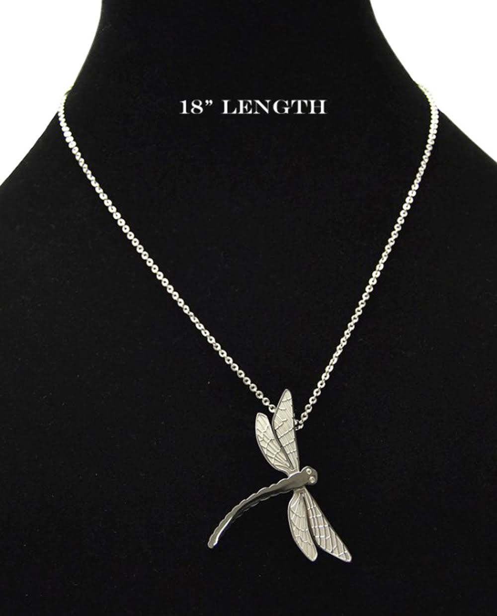 Shagwear Dragonfly Stainless Steel Necklace