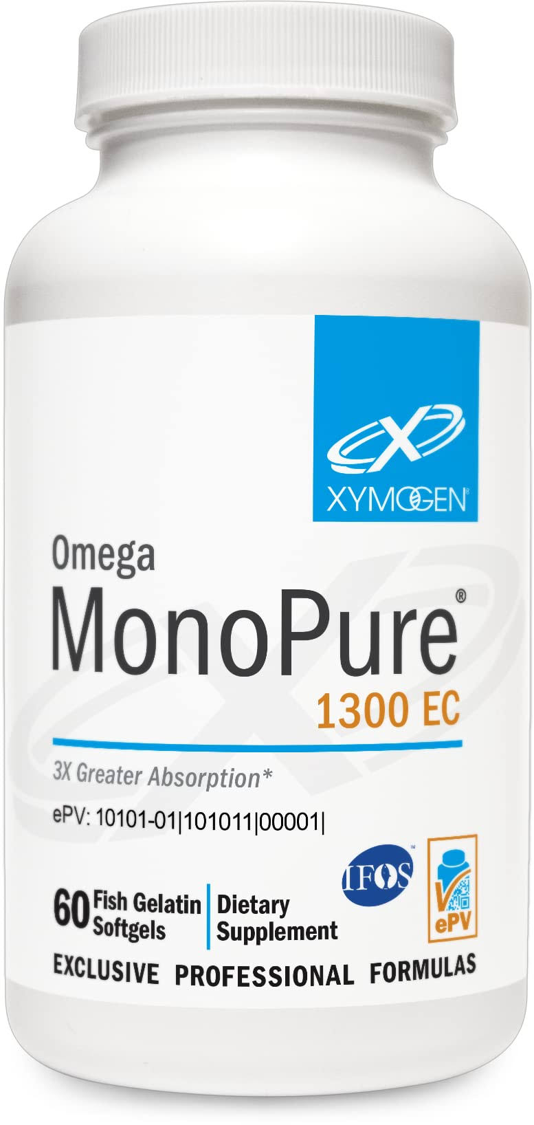 Xymogen Omega MonoPure 1300 EC - 1,300 MG - 60 Softgels