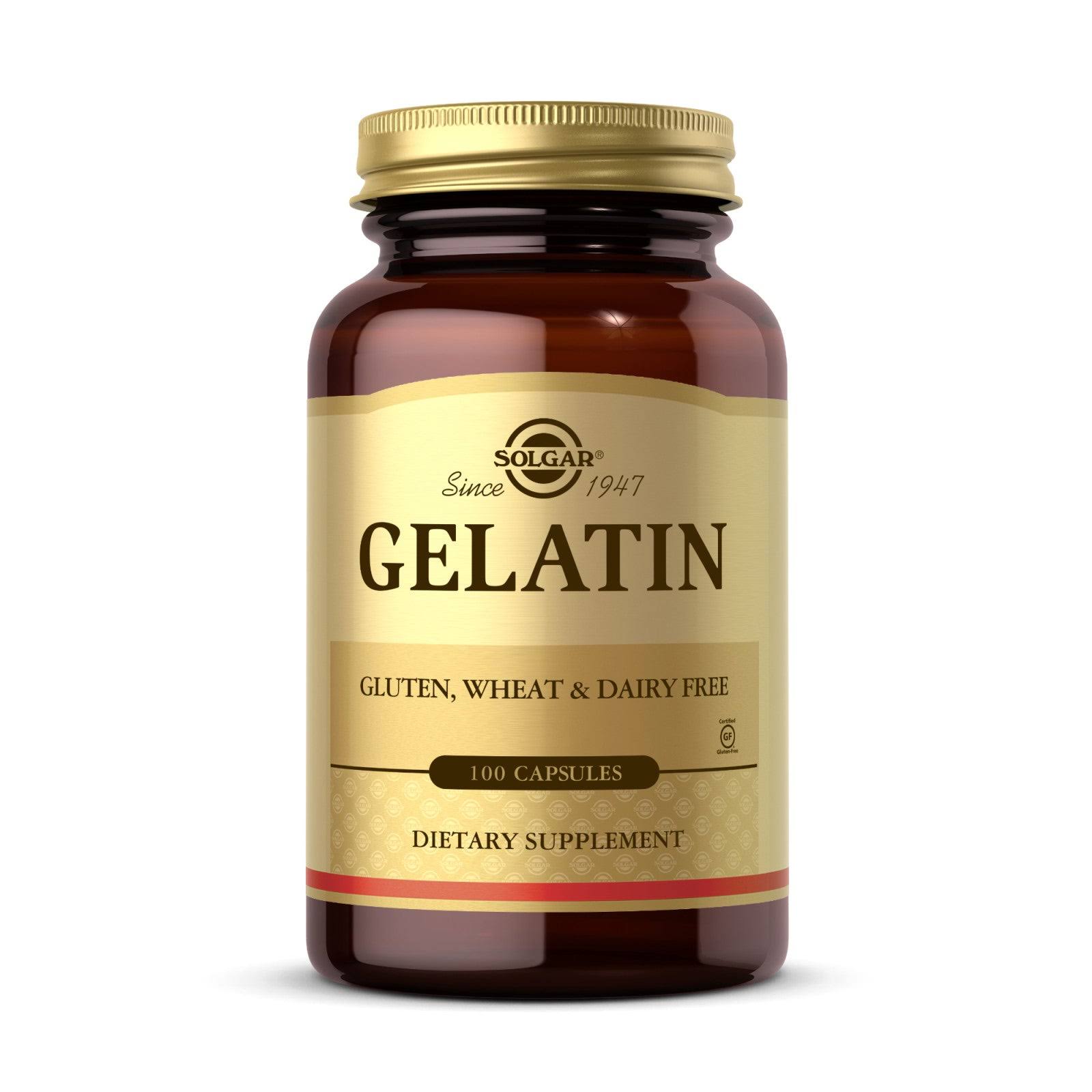 Solgar Natural Gelatin Capsules with Calcium Carbonate - 100 Capsules