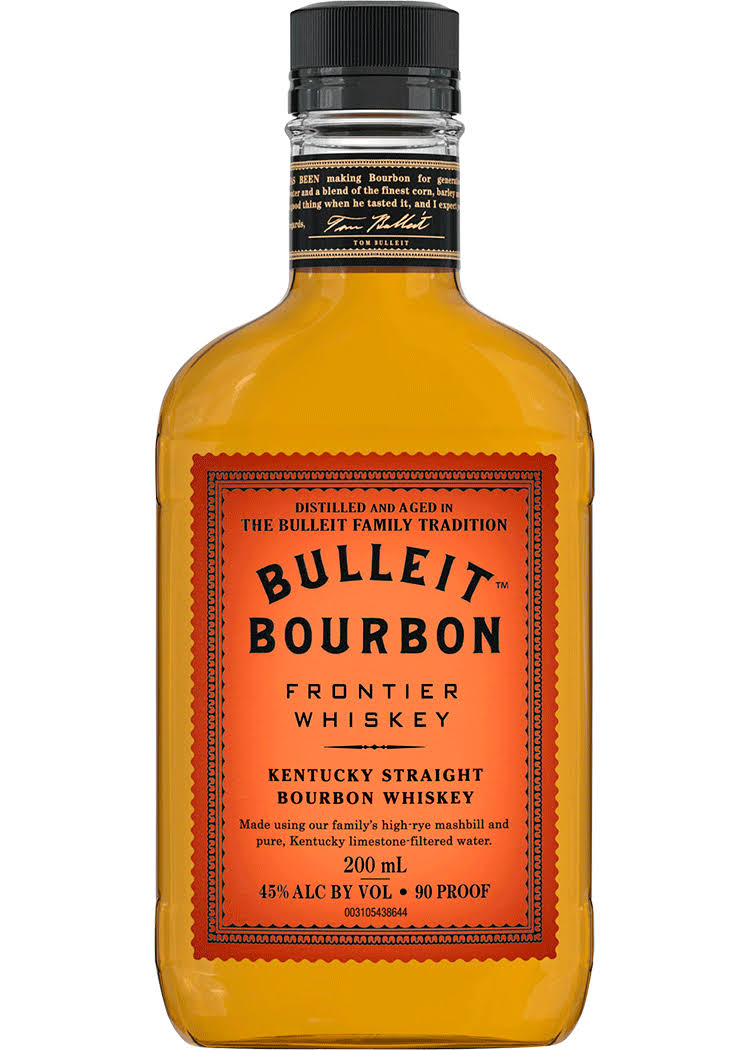 Bulleit Whiskey, Bourbon, Kentucky Straight - 200 ml