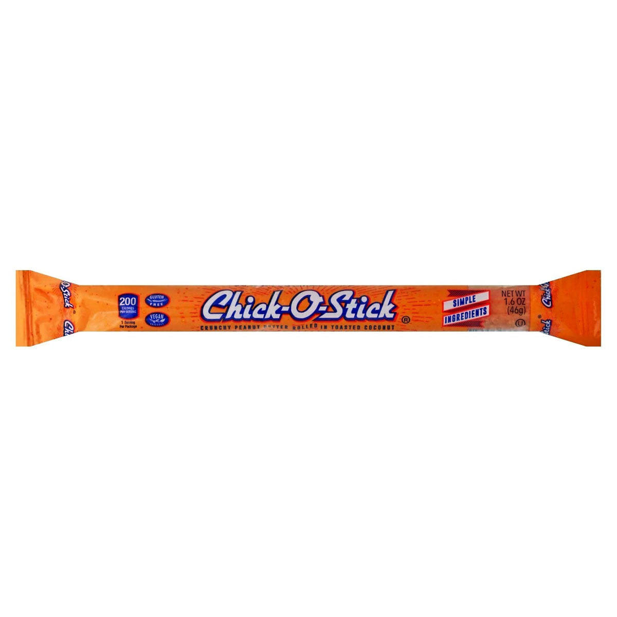 Chick O Stick Crunchy Peanut Butter Rolled, in Toasted Coconut - 1.6 oz