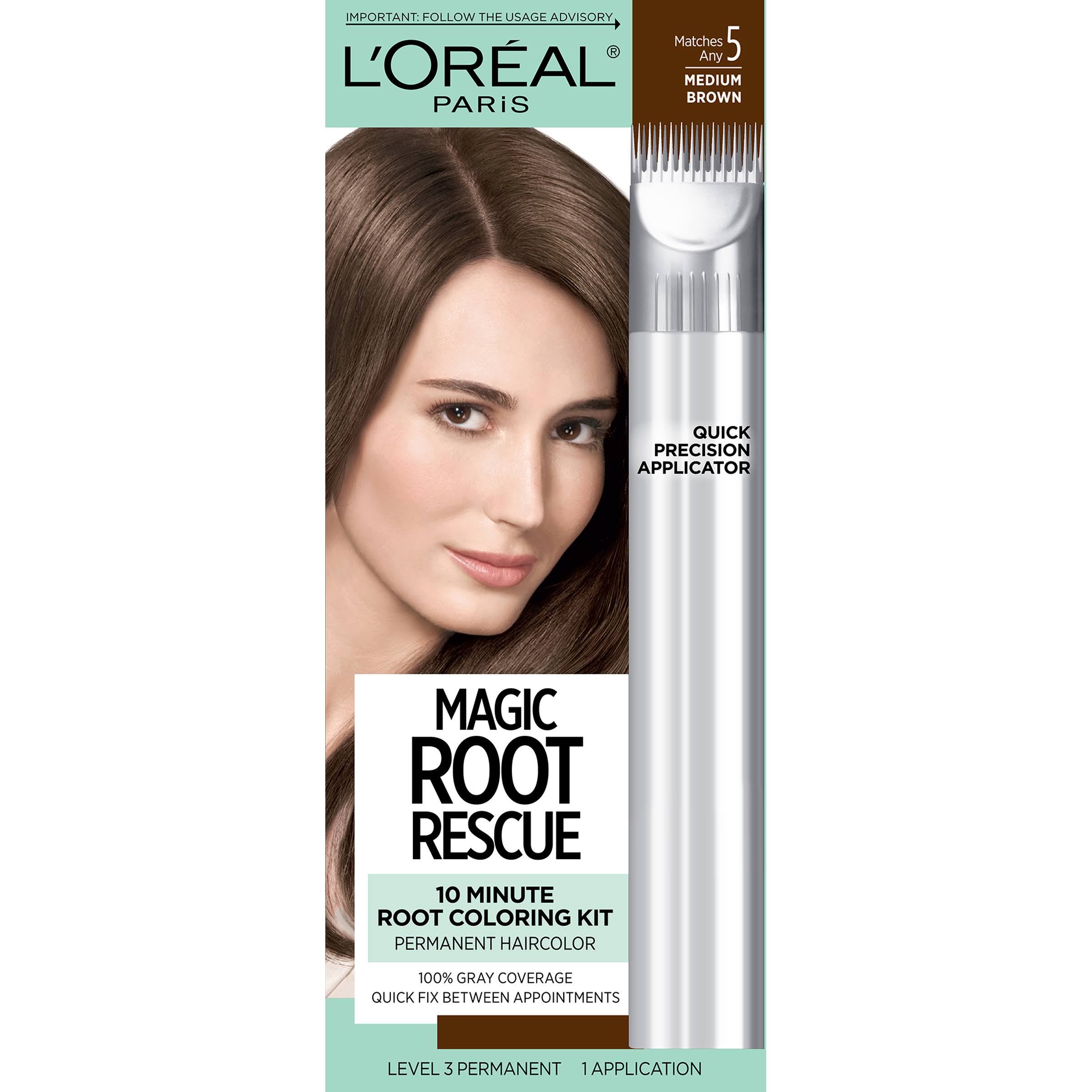 L'Oréal Paris Root Rescue Permanent Haircolor - 5 Medium Brown