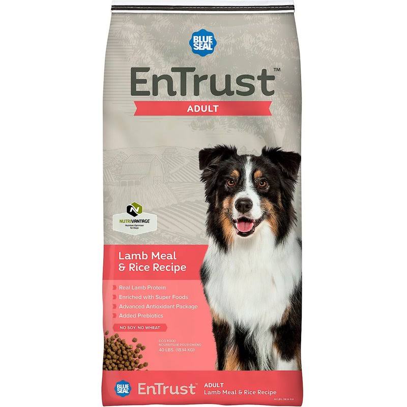 Entrust Adult Lamb Meal & Rice Recipe Premium Dog Food - 40lb Bag