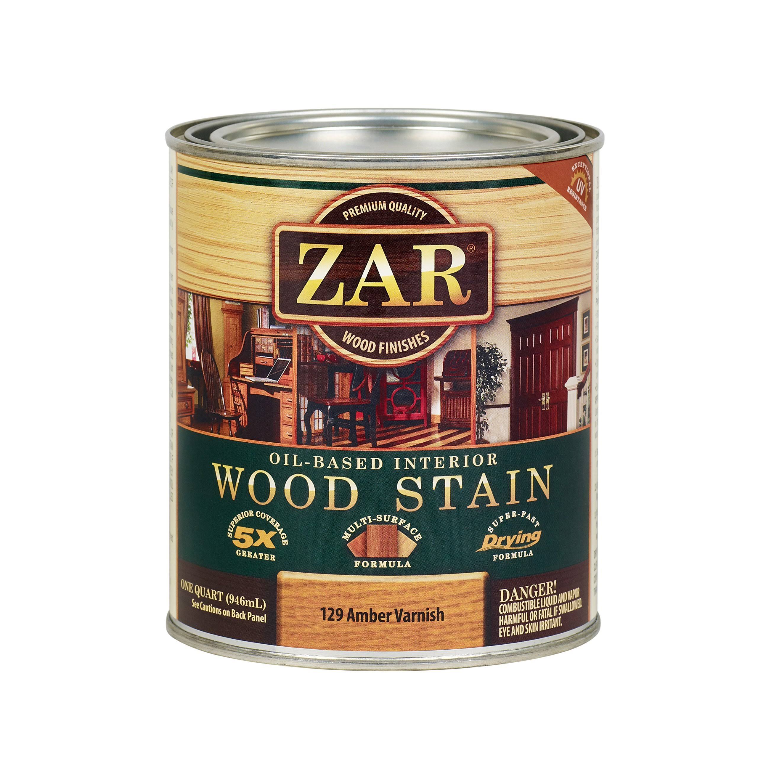 Zar Wood Stain - Amber Varnish, 1 Quart