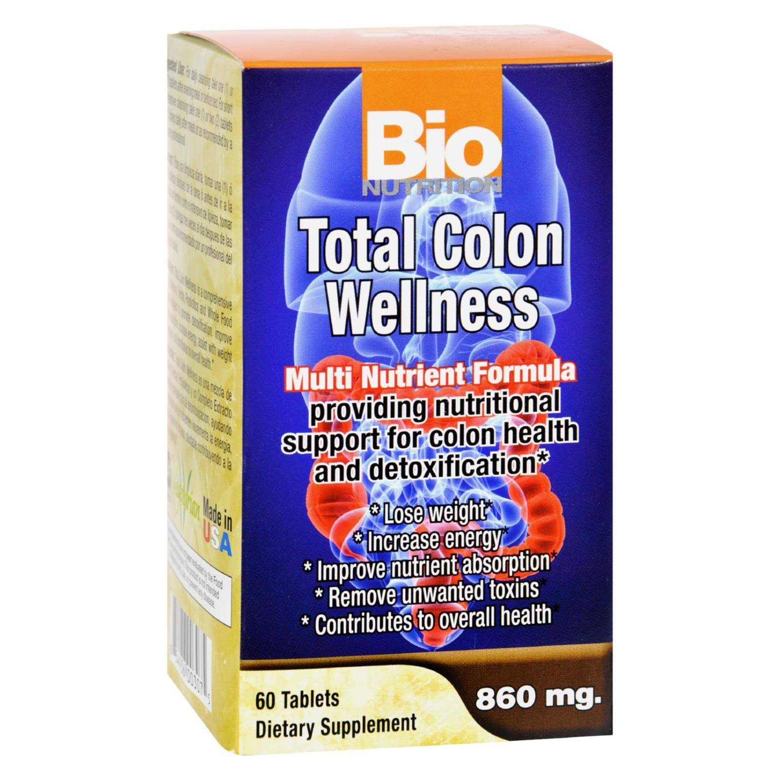 Bio Nutrition Total Colon Wellness Dietary Supplement - 60ct