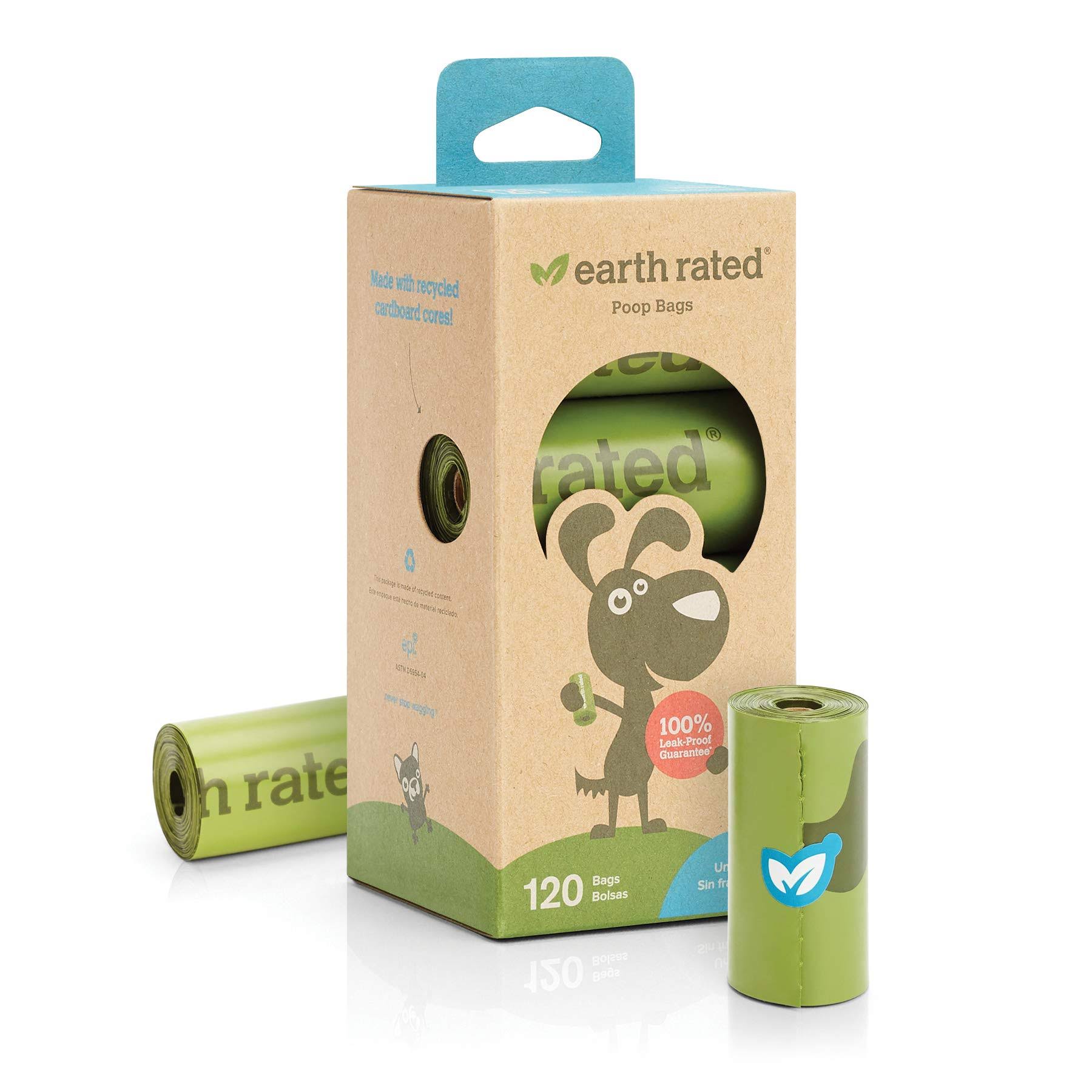 Earth Rated Dog Waste Bags Unscented 120 Bags 8 Refill Rolls