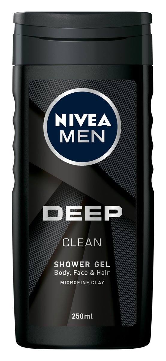 Nivea Men Shower Gel - Deep Clean, 250ml