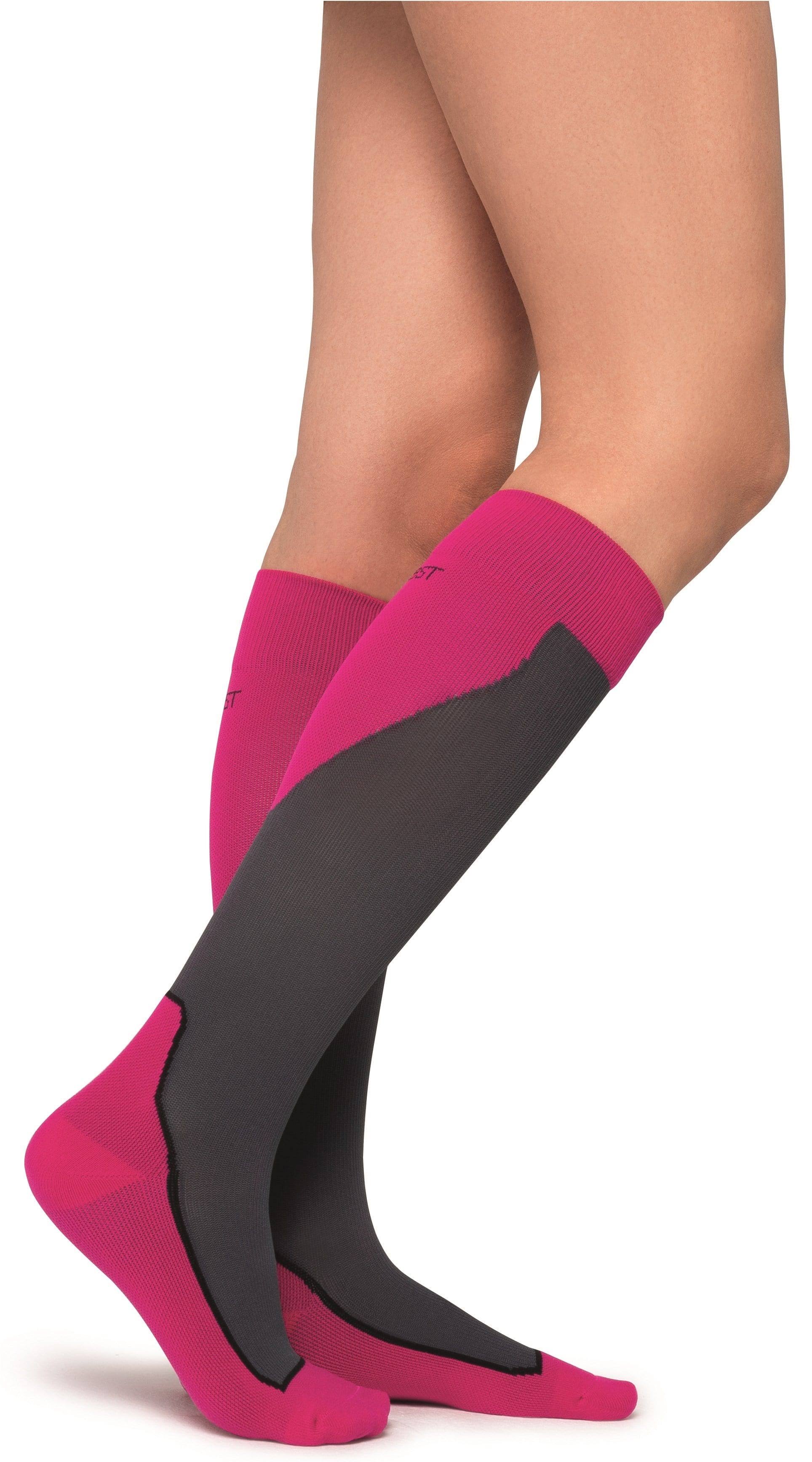 Jobst Sport 20-30 mmHg Knee High Socks / Medium / Pink