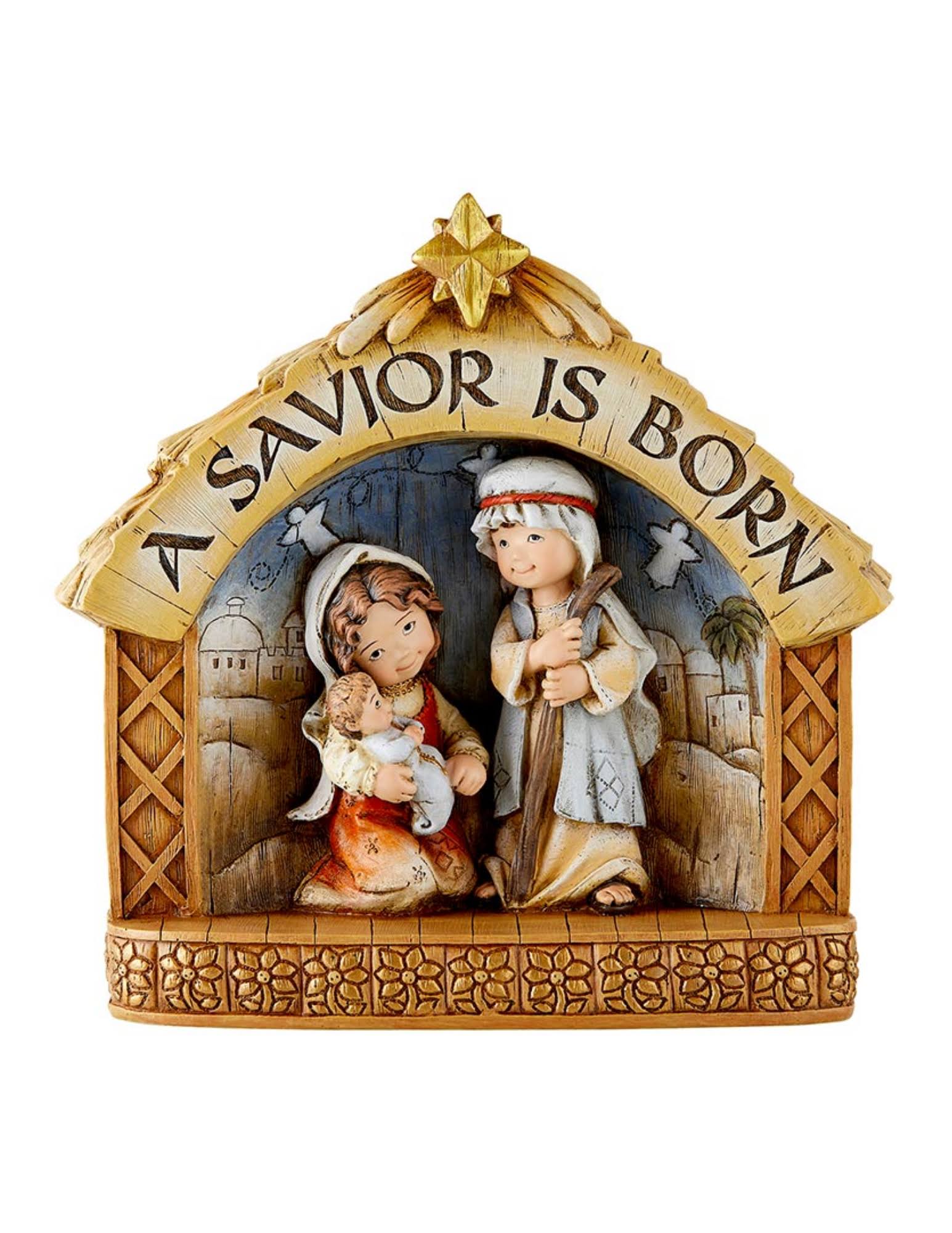 Autom Holy Family Nativity Scene Tabletop Decoration