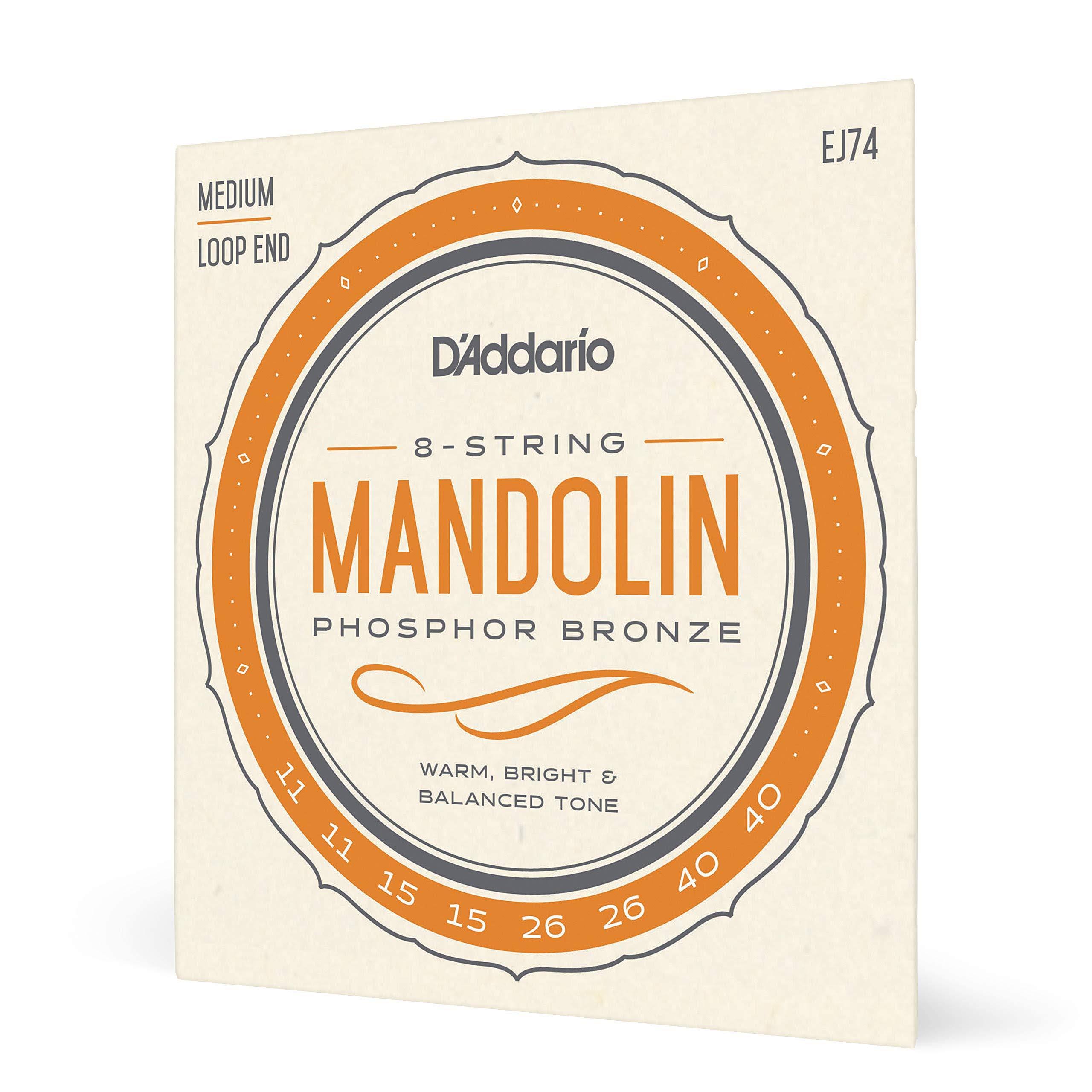 D'Addario EJ74 Phosphor Bronze Mandolin Strings - Medium