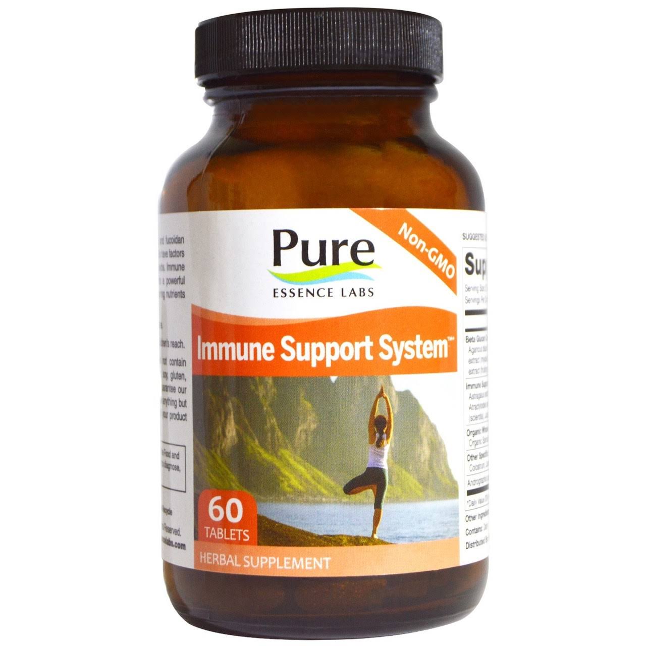 Pure Essence Labs Immune Support System Supplement - 60 Tablets