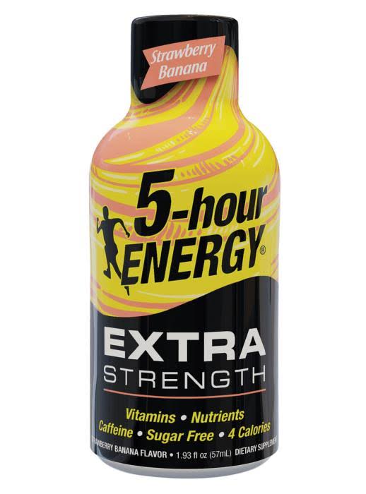 5 Hour Energy Energy Drink, Extra Strength, Strawberry Banana Flavor - 1.93 fl oz