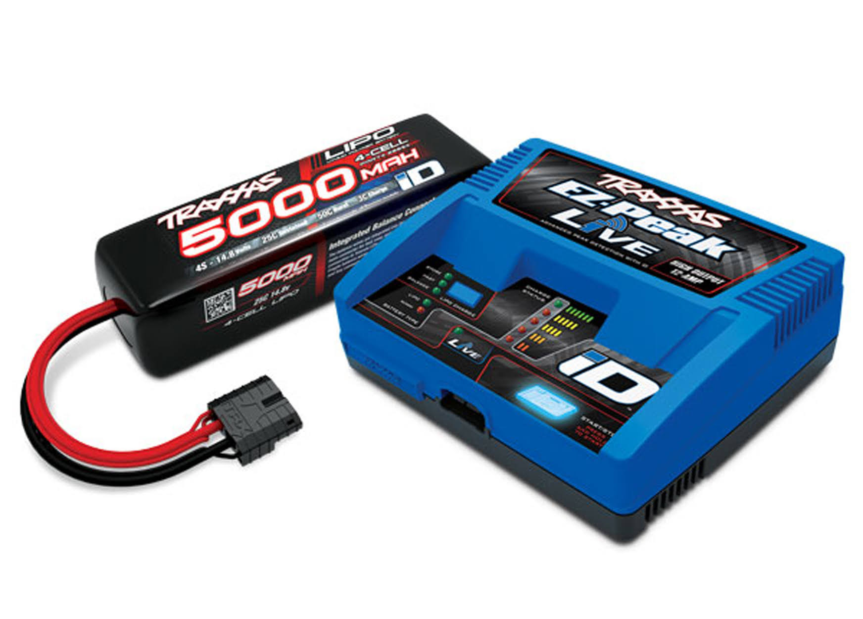 Traxxas 2996X - 4S 5000mAh Battery / ID Charger Completer Pack