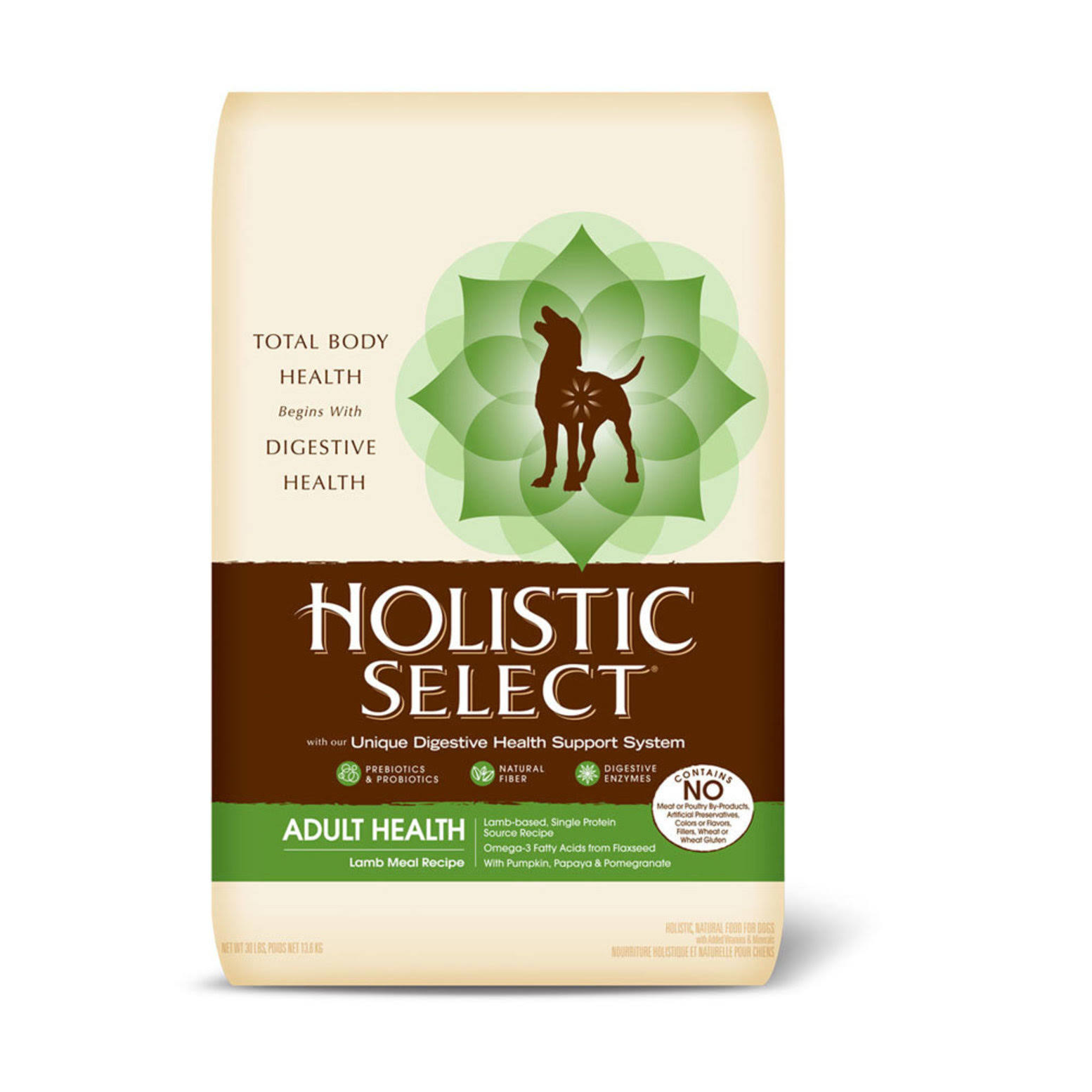Holistic Select Natural Adult Health Dry Dog Food - Lamb, 30lb