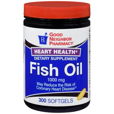 GNP Fish Oil 1000mg, 300 Softgels