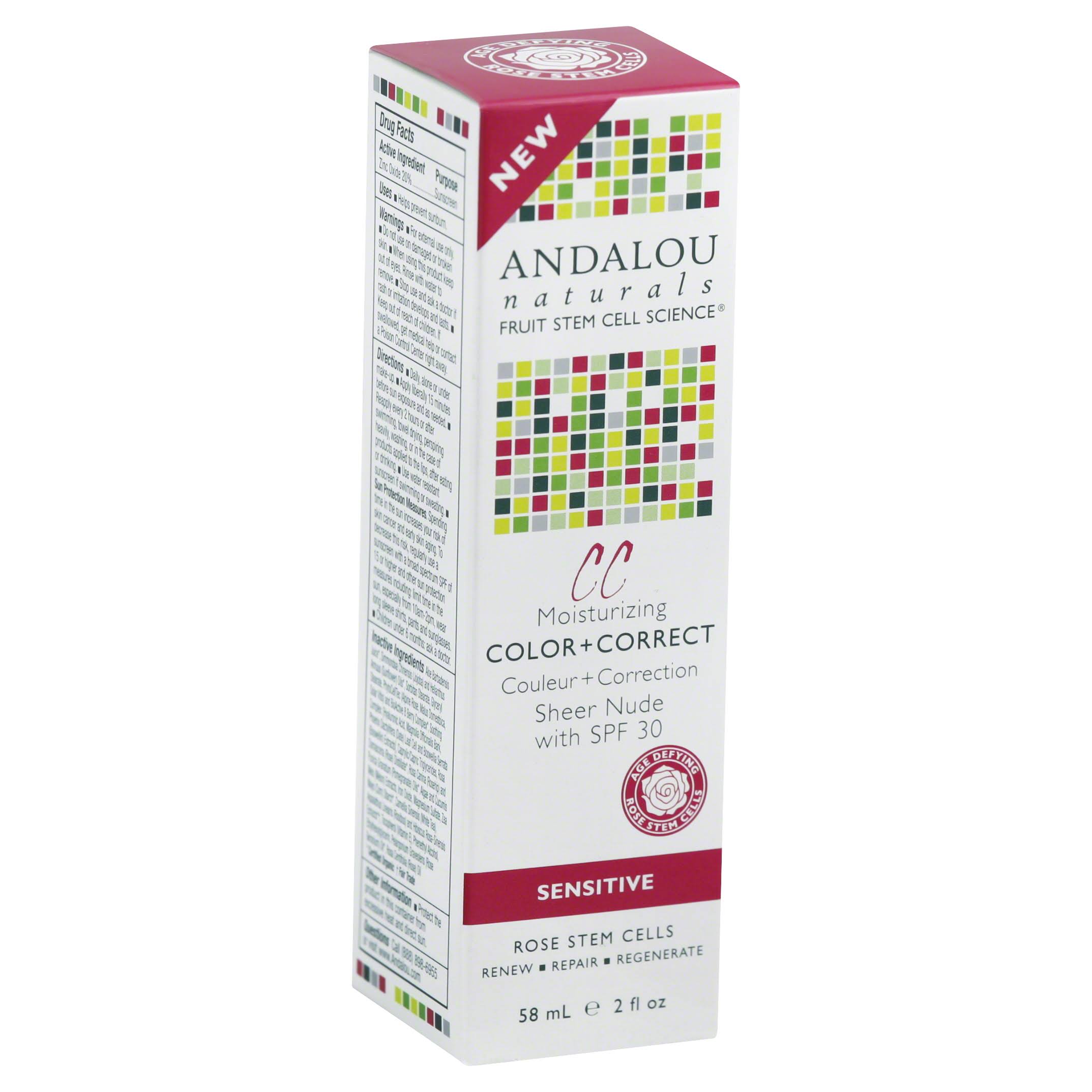 Andalou Naturals 1000 Roses Color Correct - Sheer Nude, SPF30, 50ml
