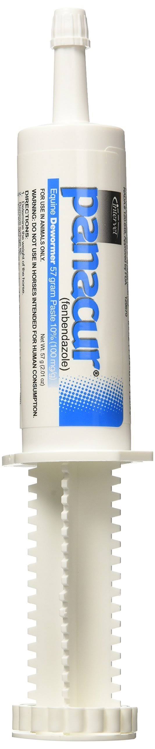 Merck ANIML HEALTH/DURVET Panacur Powerpac Dewormr Fenbendazole 1 Pack 57 Gram Paste 10%