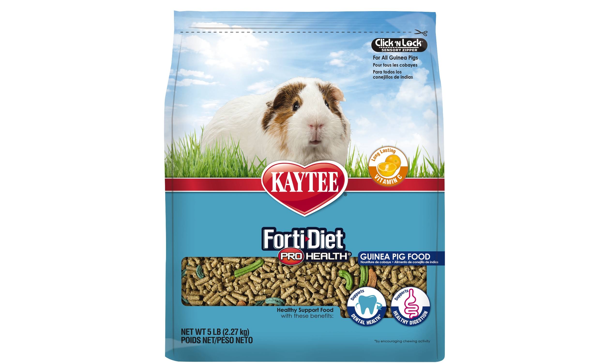 Kaytee Forti-diet Pro Health Guinea Pig Food - 5lbs