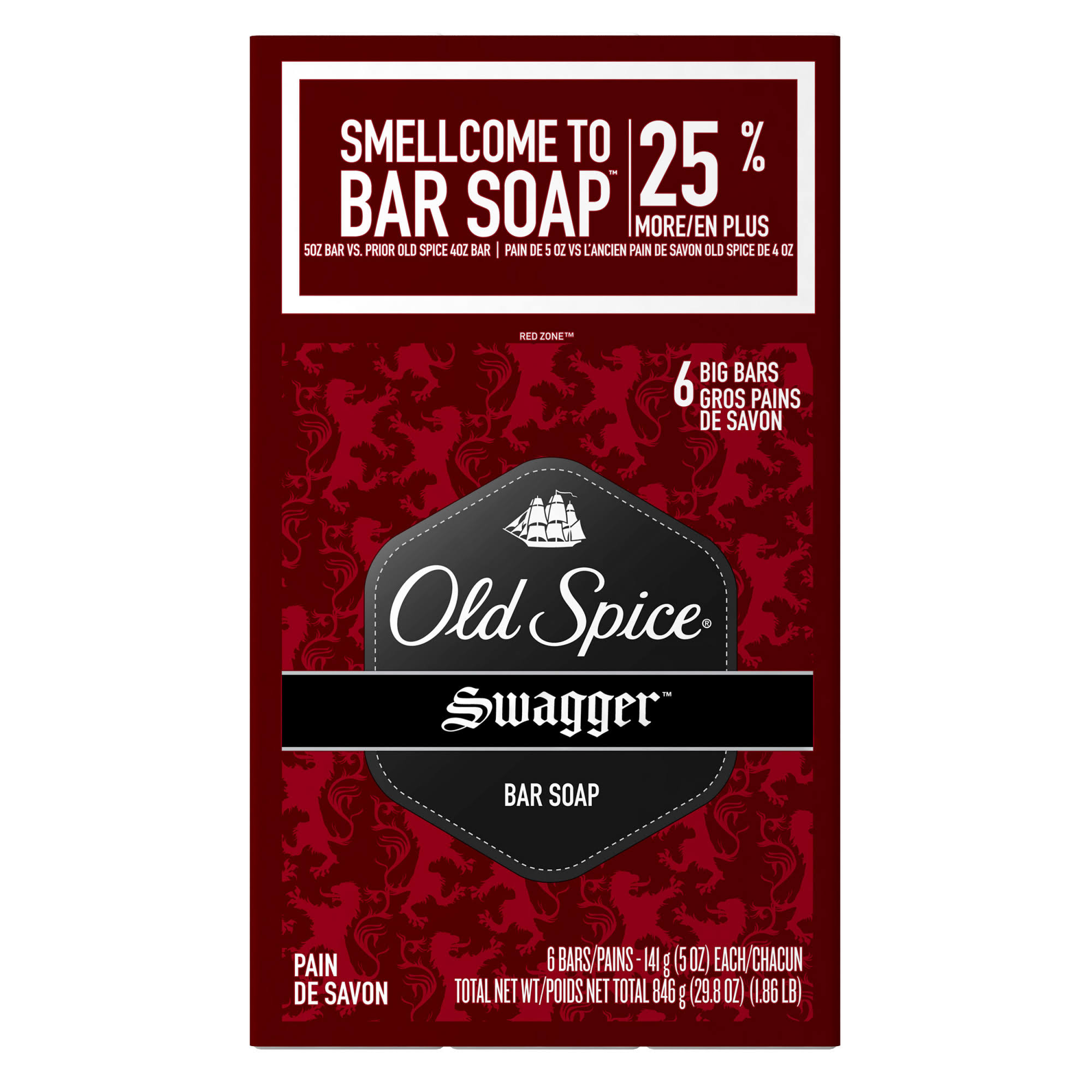 Old Spice Swagger Men's Bar Soap - 5 oz, 6pk